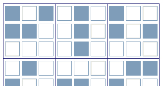 A solved Sudoku puzzle